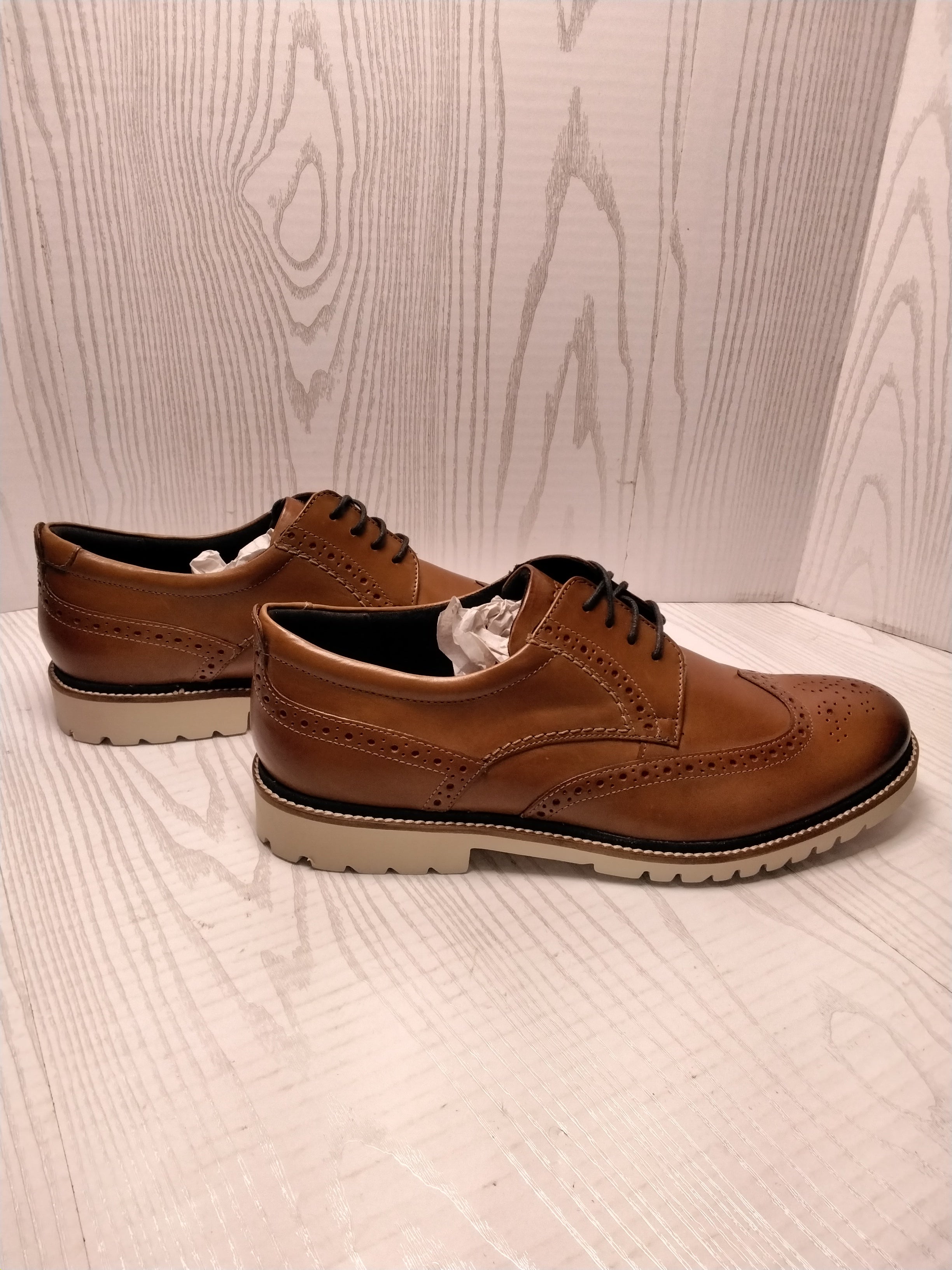 Rockport Men's Marshall Wingtip Oxford, Size 11.5W - Brown (7884705726702)